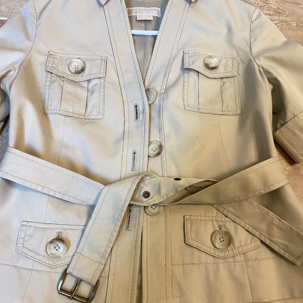 Michael Kors Cargo Jacket Size 4 P Beige Like NEW. Price is FIRM.